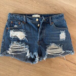 Hammer Jeans Shorts Distressed Size Medium